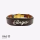 دستبند چرم اسم پوریا 7 دستبند چرم اسم پوریا