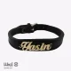 دستبند چرم اسم yasin (یاسین)