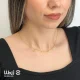 سفارش گردنبند با حروف لاتین جدا 4 گردنبند اسم نیلا لاتین با حروف جدا